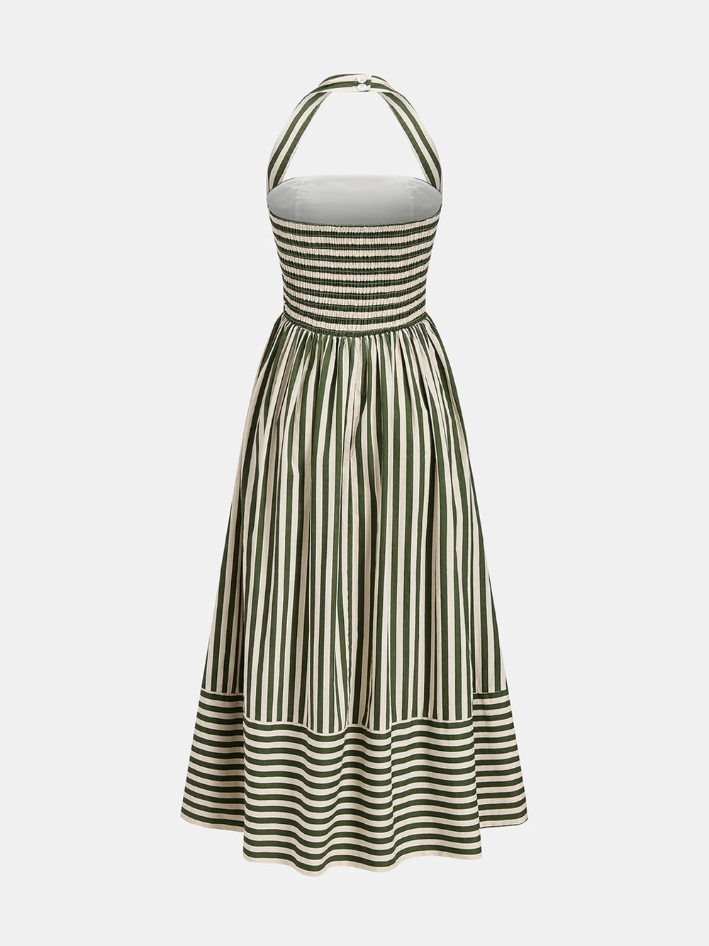 Striped Halter Neck Maxi Dress - Picture 3 of 5